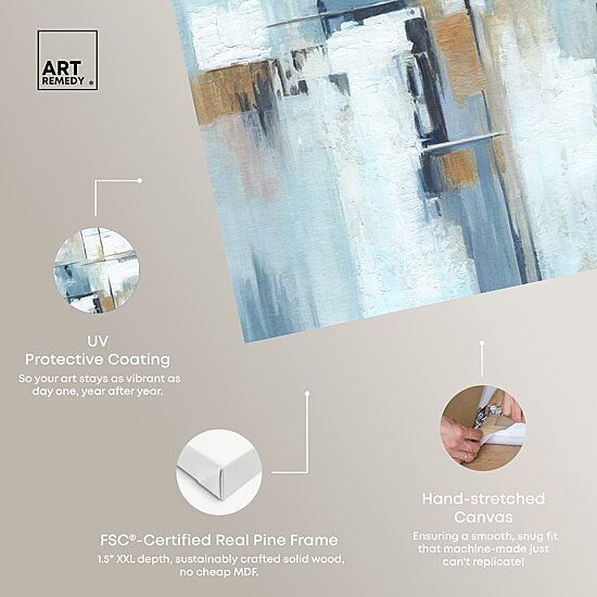 ART REMEDY® "House Of Lines Ii " Giclee Abstract Canvas Art