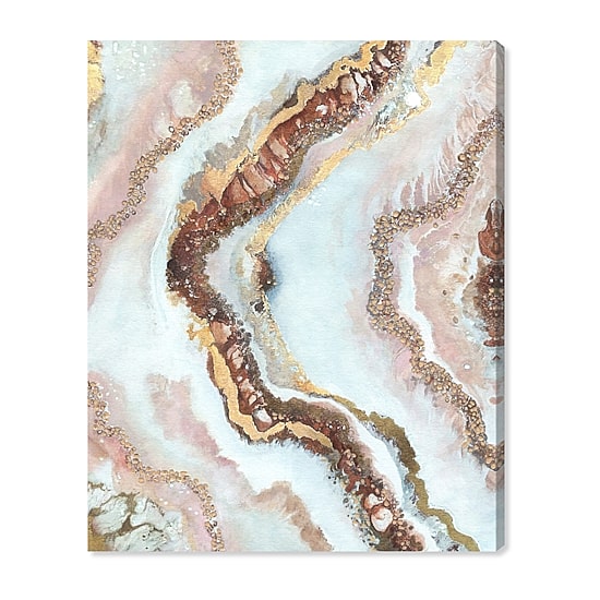 ART REMEDY® "Blush Geode" Giclee Abstract Canvas Art