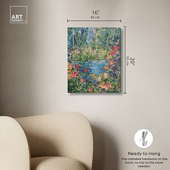 ART REMEDY® "Serene Escape" Giclee Floral And Botanical Canvas Art