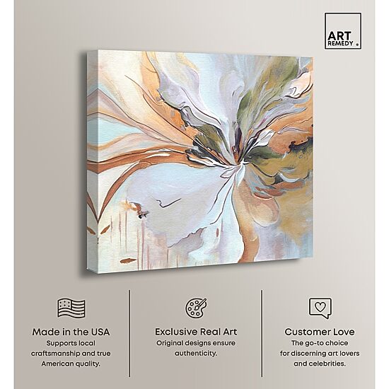 ART REMEDY® "Golden Aesthetic" Giclee Abstract Canvas Art