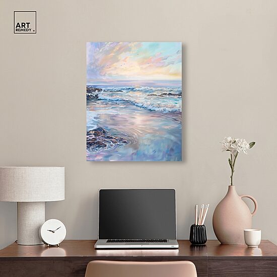 ART REMEDY® "Dreamy Shoreline" Giclee Nature And Landscape Canvas Art