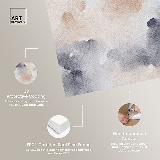 ART REMEDY® "Fluff And Cotton" Giclee Abstract Canvas Art