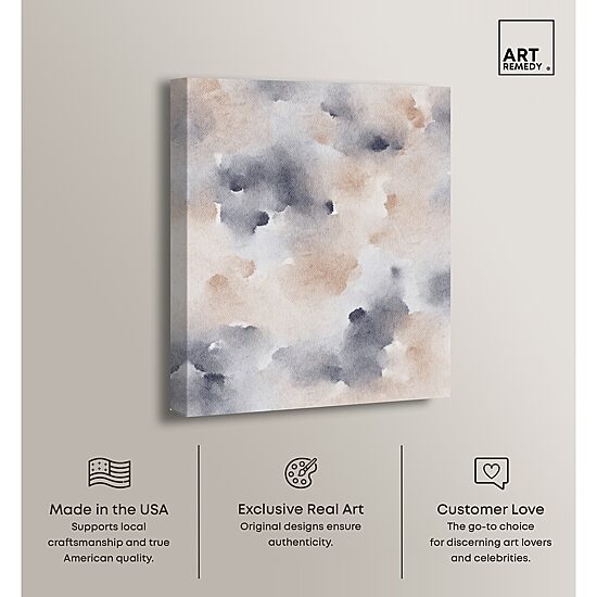ART REMEDY® "Fluff And Cotton" Giclee Abstract Canvas Art