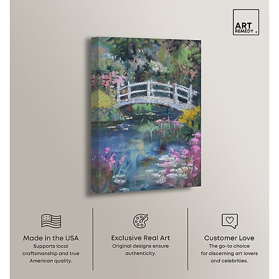 ART REMEDY® "Hidden Garden" Giclee Floral And Botanical Canvas Art