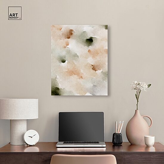 ART REMEDY® "Cotton Balls And Cinnamon" Giclee Abstract Canvas Art