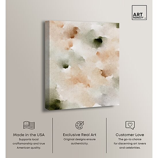 ART REMEDY® "Cotton Balls And Cinnamon" Giclee Abstract Canvas Art