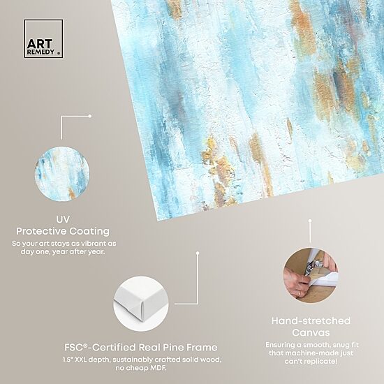 ART REMEDY® "Textured Shades" Giclee Abstract Canvas Art