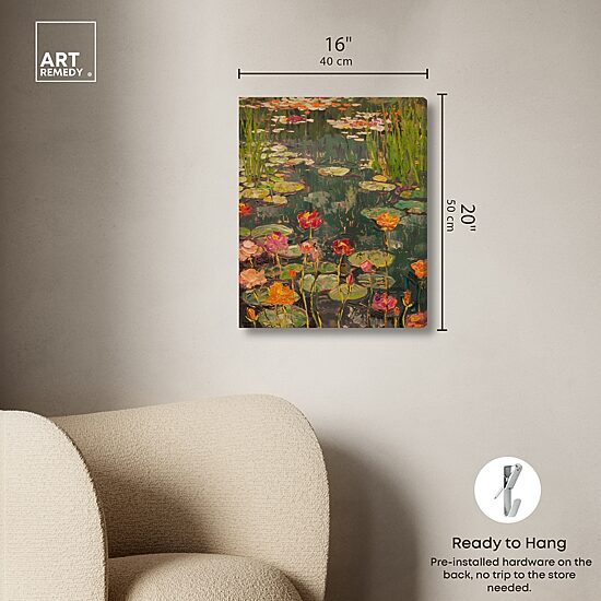 ART REMEDY® "Afternoon Visit" Giclee Nature And Landscape Canvas Art
