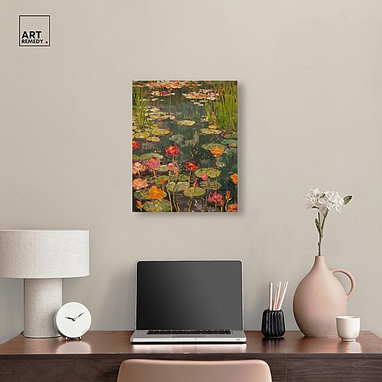 ART REMEDY® "Afternoon Visit" Giclee Nature And Landscape Canvas Art
