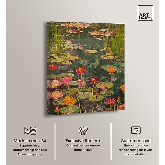 ART REMEDY® "Afternoon Visit" Giclee Nature And Landscape Canvas Art