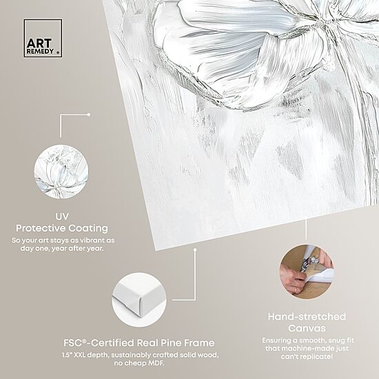 ART REMEDY® "Magnolia Ii" Giclee Floral And Botanical Canvas Art