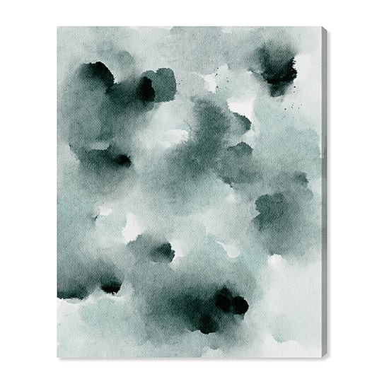 ART REMEDY® "Diluted Smoke In The Snow" Giclee Abstract Canvas Art