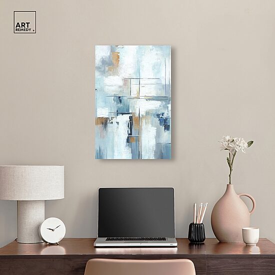 ART REMEDY® "House Of Lines Ii " Giclee Abstract Canvas Art