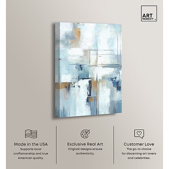 ART REMEDY® "House Of Lines Ii " Giclee Abstract Canvas Art
