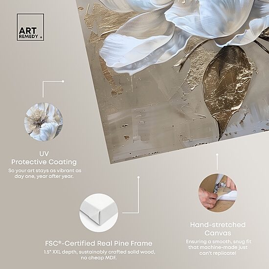 ART REMEDY® "Athenas Flower" Giclee Classic And Figurative Canvas Art