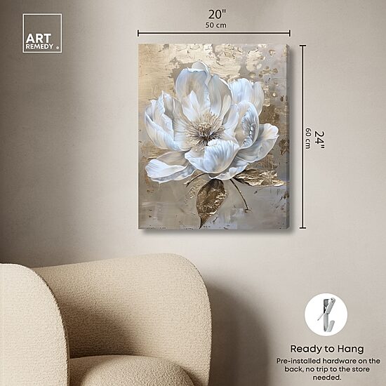 ART REMEDY® "Athenas Flower" Giclee Classic And Figurative Canvas Art