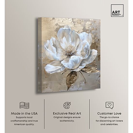 ART REMEDY® "Athenas Flower" Giclee Classic And Figurative Canvas Art