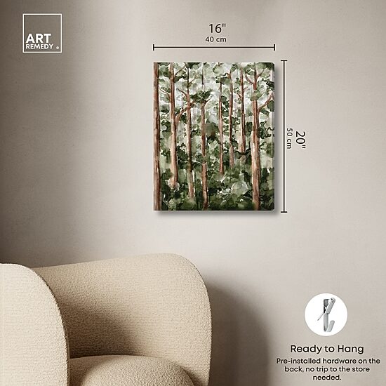 ART REMEDY® "Wildy Forest" Giclee Nature And Landscape Canvas Art
