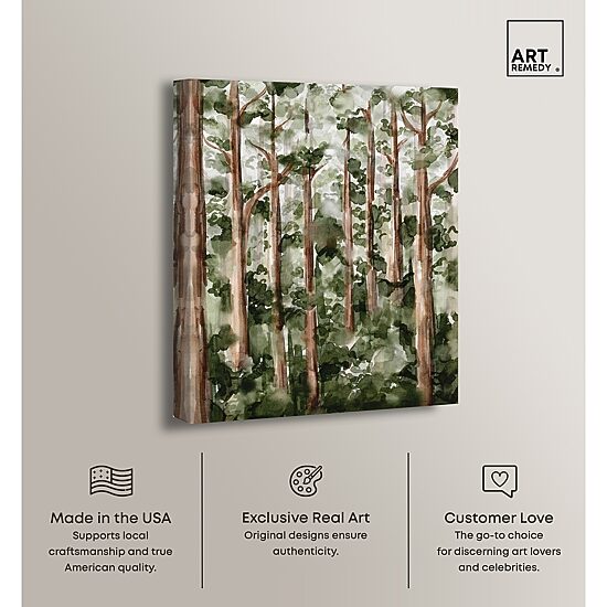 ART REMEDY® "Wildy Forest" Giclee Nature And Landscape Canvas Art