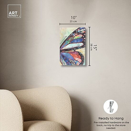 ART REMEDY® "Butterfly Part Ii" Giclee Animals Canvas Art