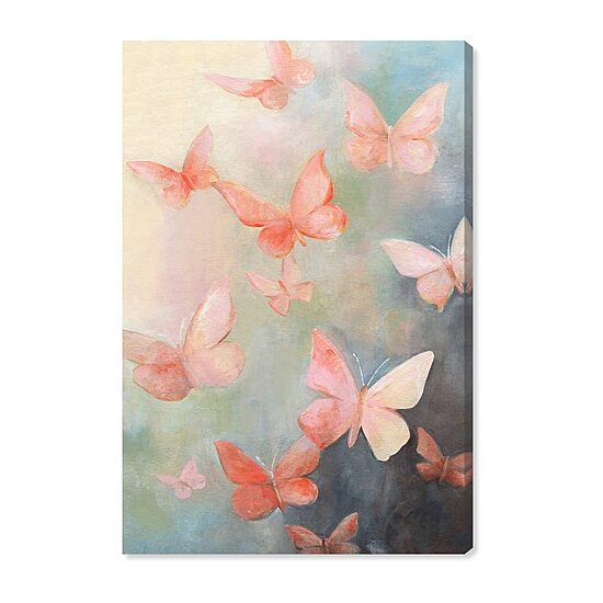 ART REMEDY® "Peaceful Butterflies" Giclee Animals Canvas Art