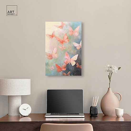 ART REMEDY® "Peaceful Butterflies" Giclee Animals Canvas Art