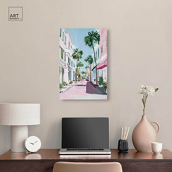 ART REMEDY® "Down The Avenue" Giclee Cities And Skylines Canvas Art