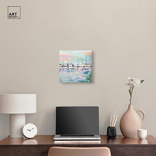 ART REMEDY® "Coastal Dock" Giclee Nautical And Coastal Canvas Art