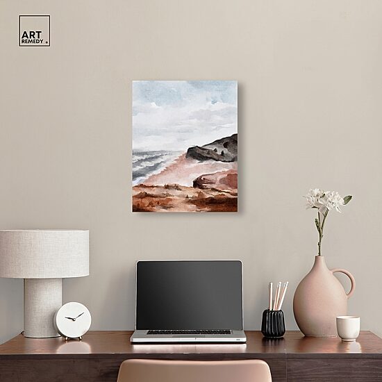 ART REMEDY® "Close To The Harbour" Giclee Nature And Landscape Canvas Art