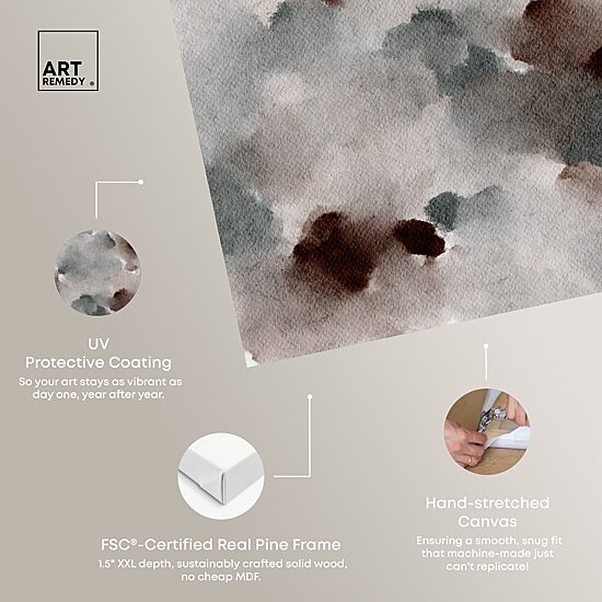 ART REMEDY® "The Winter February" Giclee Abstract Canvas Art