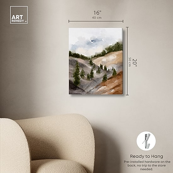 ART REMEDY® "Looks Closer But Is Far" Giclee Nature And Landscape Canvas Art