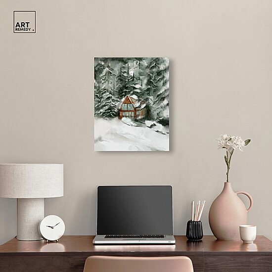 ART REMEDY® "Winter In December" Giclee Nature And Landscape Canvas Art