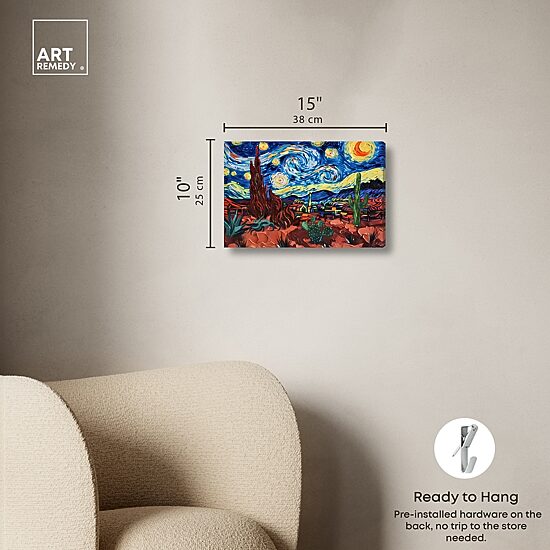 ART REMEDY® "Desert Night Stars" Giclee Classic And Figurative Canvas Art