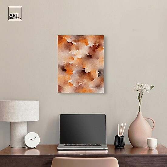 ART REMEDY® "Dried Peach In Caramel Syrup" Giclee Abstract Canvas Art