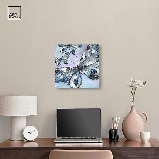 ART REMEDY® "Butterfly Trio" Giclee Animals Canvas Art