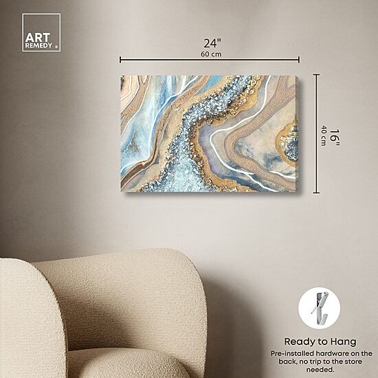 ART REMEDY® "The Luxurious Geode" Giclee Abstract Canvas Art