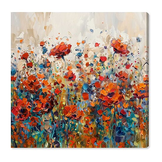 ART REMEDY® "Beautiful Garden Bloom" Giclee Floral And Botanical Canvas Art