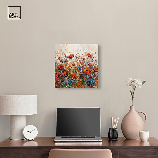 ART REMEDY® "Beautiful Garden Bloom" Giclee Floral And Botanical Canvas Art