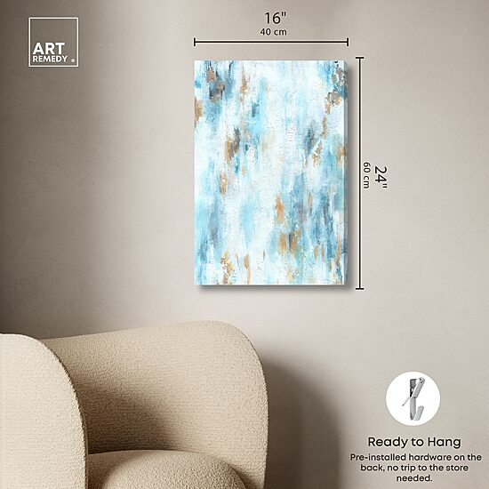ART REMEDY® "Textured Shades" Giclee Abstract Canvas Art
