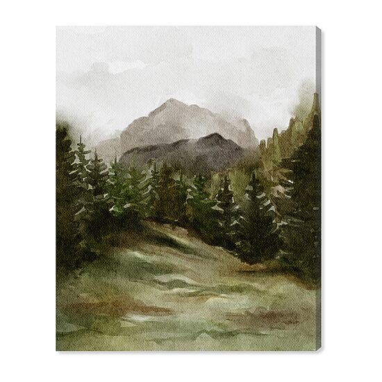 ART REMEDY® "April Woodland" Giclee Nature And Landscape Canvas Art