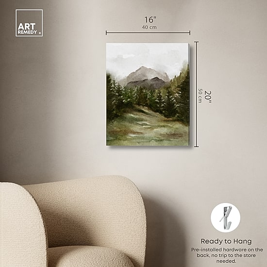 ART REMEDY® "April Woodland" Giclee Nature And Landscape Canvas Art