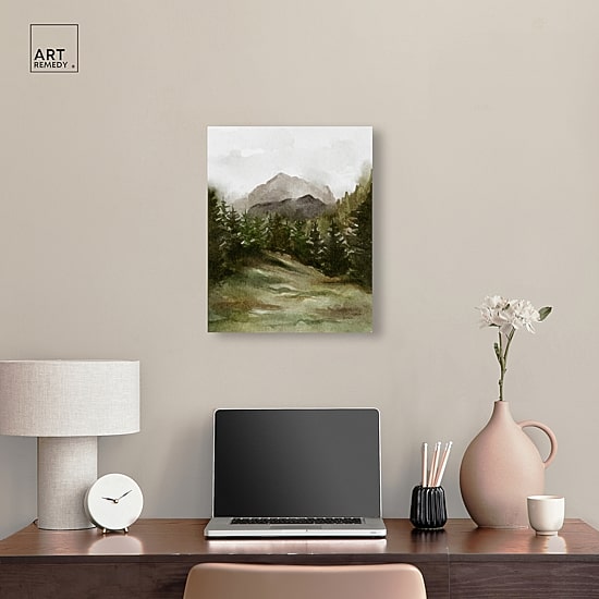 ART REMEDY® "April Woodland" Giclee Nature And Landscape Canvas Art