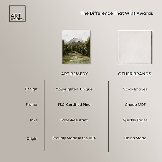 ART REMEDY® "April Woodland" Giclee Nature And Landscape Canvas Art