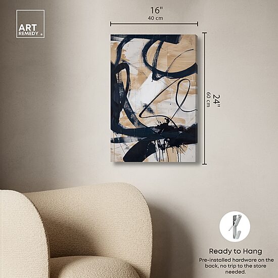 ART REMEDY® "Flowing" Giclee Abstract Canvas Art