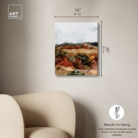 ART REMEDY® "A Campfire" Giclee Nature And Landscape Canvas Art