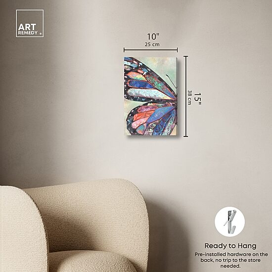 ART REMEDY® "Butterfly Part I" Giclee Animals Canvas Art