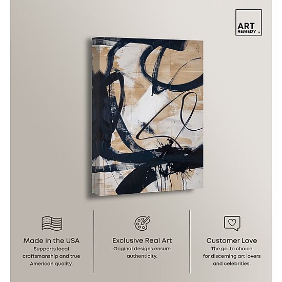 ART REMEDY® "Flowing" Giclee Abstract Canvas Art