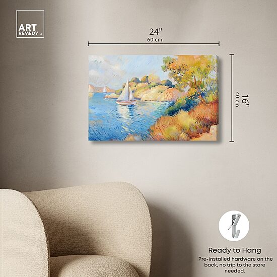 ART REMEDY® "Sail Off In The Morning" Giclee Transportation Canvas Art