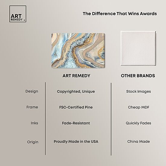 ART REMEDY® "The Luxurious Geode" Giclee Abstract Canvas Art