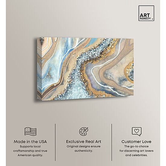 ART REMEDY® "The Luxurious Geode" Giclee Abstract Canvas Art